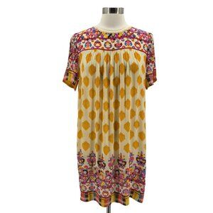 Anthropologie Tanvi Kedia Womens Medium Dress Caltha Swing Beaded Boho Hippie